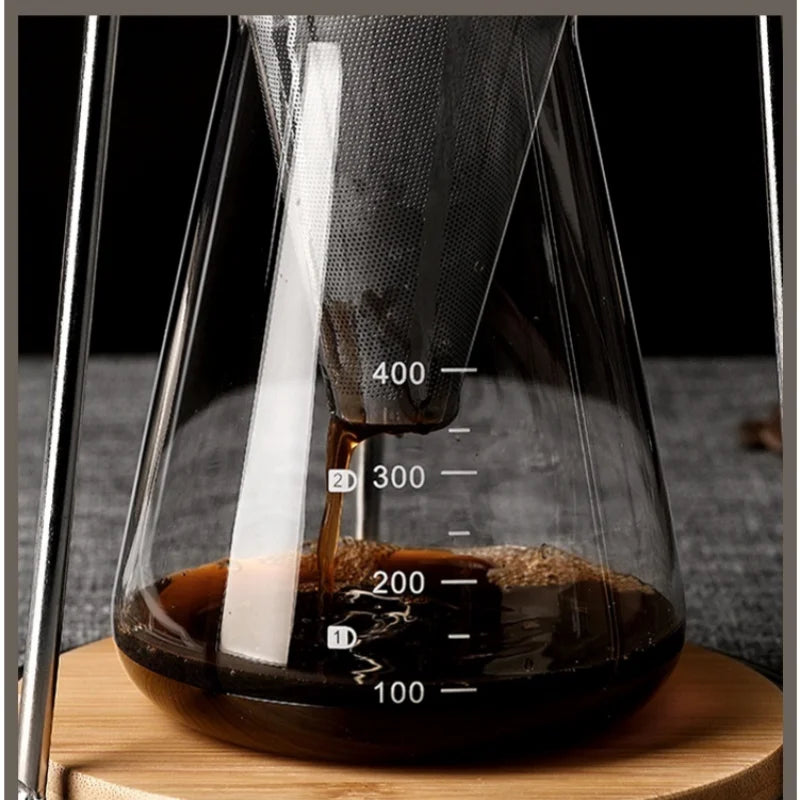 Bracket Ice Drip Coffee Maker Drip Filter Ice Tea Cold Brew Pot Set High Borosilicate Glass Hand Brew Coffee Maker