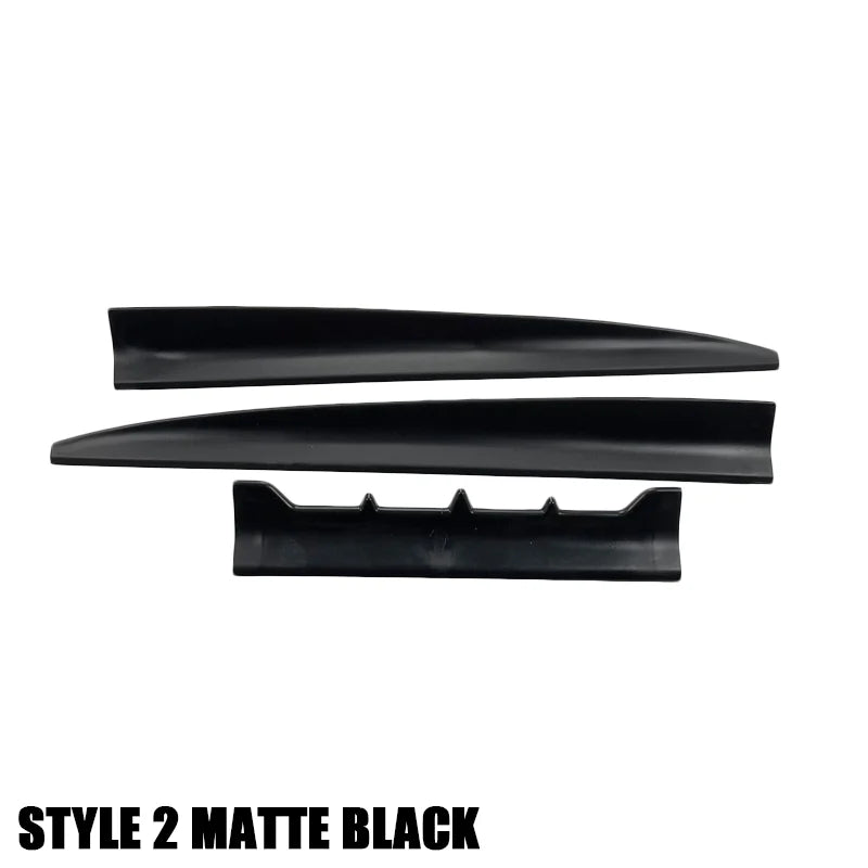 For Audi Accessories A4 B8 2003-2013 Car Rear Trunk Spoiler Wing Lid DIY Length 3Pcs Matt Black Soft Plastic