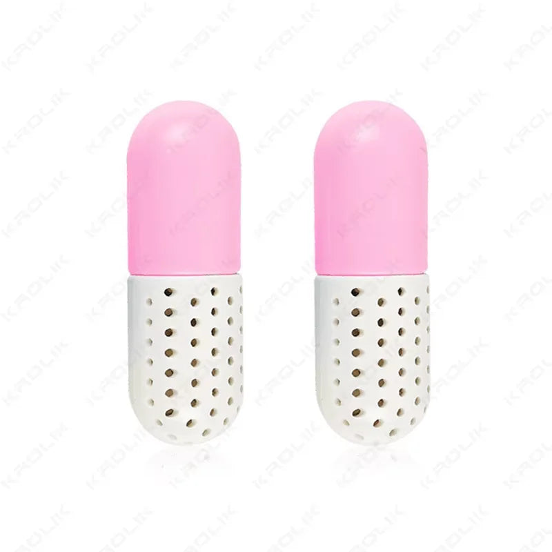 4/2pcs Deodorizer Shoe Closet Steriliser Eliminator Drawer Air Purifying Smell Remover Capsule Shape Moisture Absorber Dryer Bal
