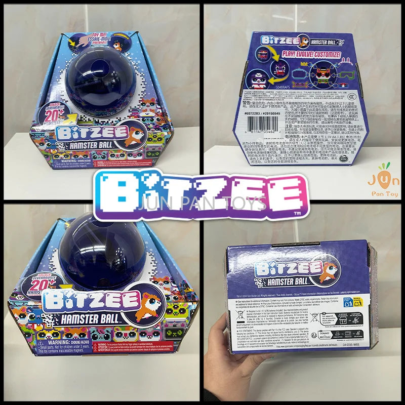 Original Bitzee Hamster Ball Electronic Interactive Virtual Pets Touch LED Light Figure Collectible 20+ Characters Kids Gift Toy