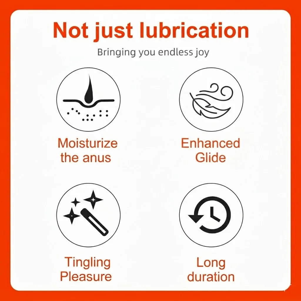 3PCS Anal Stimulating Gel Gen 3 Strong Warming Intensity Orange Flavor Anal Play Enhancer Fast Acting for Advanced Users
