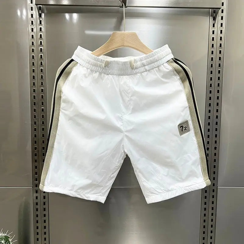 2026 New Summer Fashionable Sporty Men's Loose Five-Quarter Beach Shorts Versatile Casual Pants Urban Commute Daily Wear