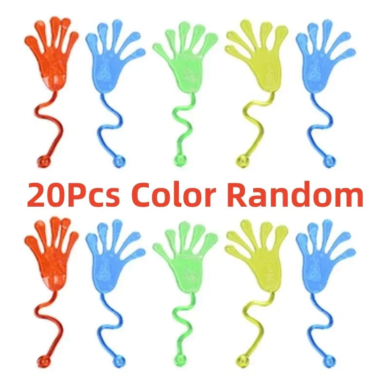 1-30pcs Mini Fun Sticky Hands Sensory Toys for Kids Birthday Party Favors Classroom Prizes Kids Prank Novelty Gift Party