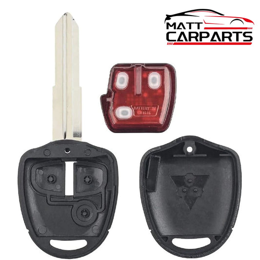 Complete Remote Car Key with Chip for Mitsubishi Outlander ASX Lancer 2007-2018 - Replacement Car Key with Chip