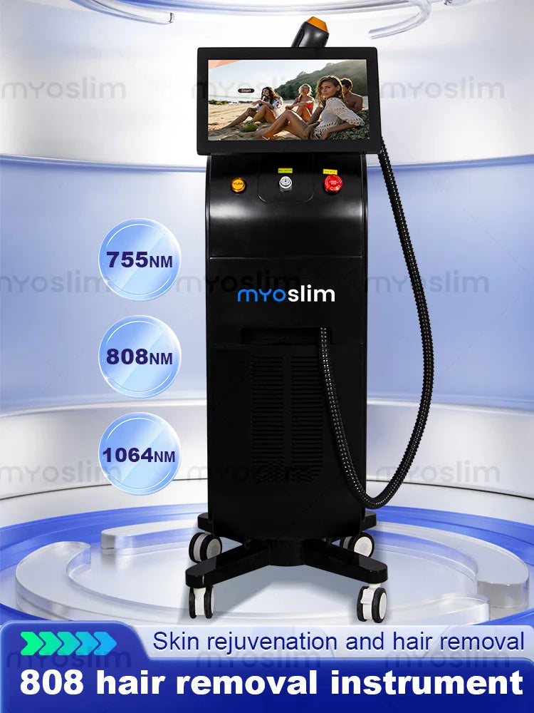 16 Bar Soprano Titanium Hair Removal Professional 5000W 4 Wavelength Painless Permanent Hair Removal Professional Beauty Salon