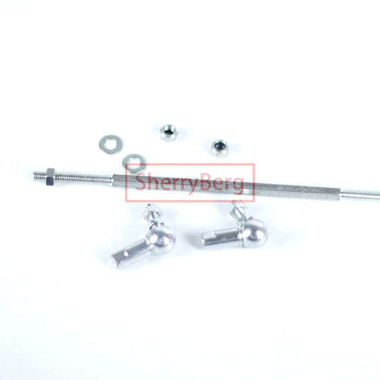 SherryBerg Universal Adjustable Throttle Linkage Rod 8.7" Swivel Ball Joint FOR Weber EMPI Solex Dellorto Carburetor Carb Carby