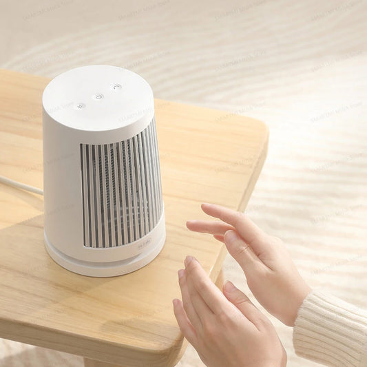 MIJIA Desktop Fan Heater,45° Oscillating,PTC Ceramic Indoor Electric Heaters,Compact Lightweight,CN Version With Adapter