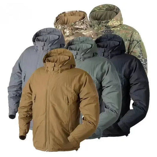 L7 Winter Warm Waterproof Jacket Parkas Men Windbreaks Tactical Hunting Camping Hiking Down Jacket Polar Region Coat