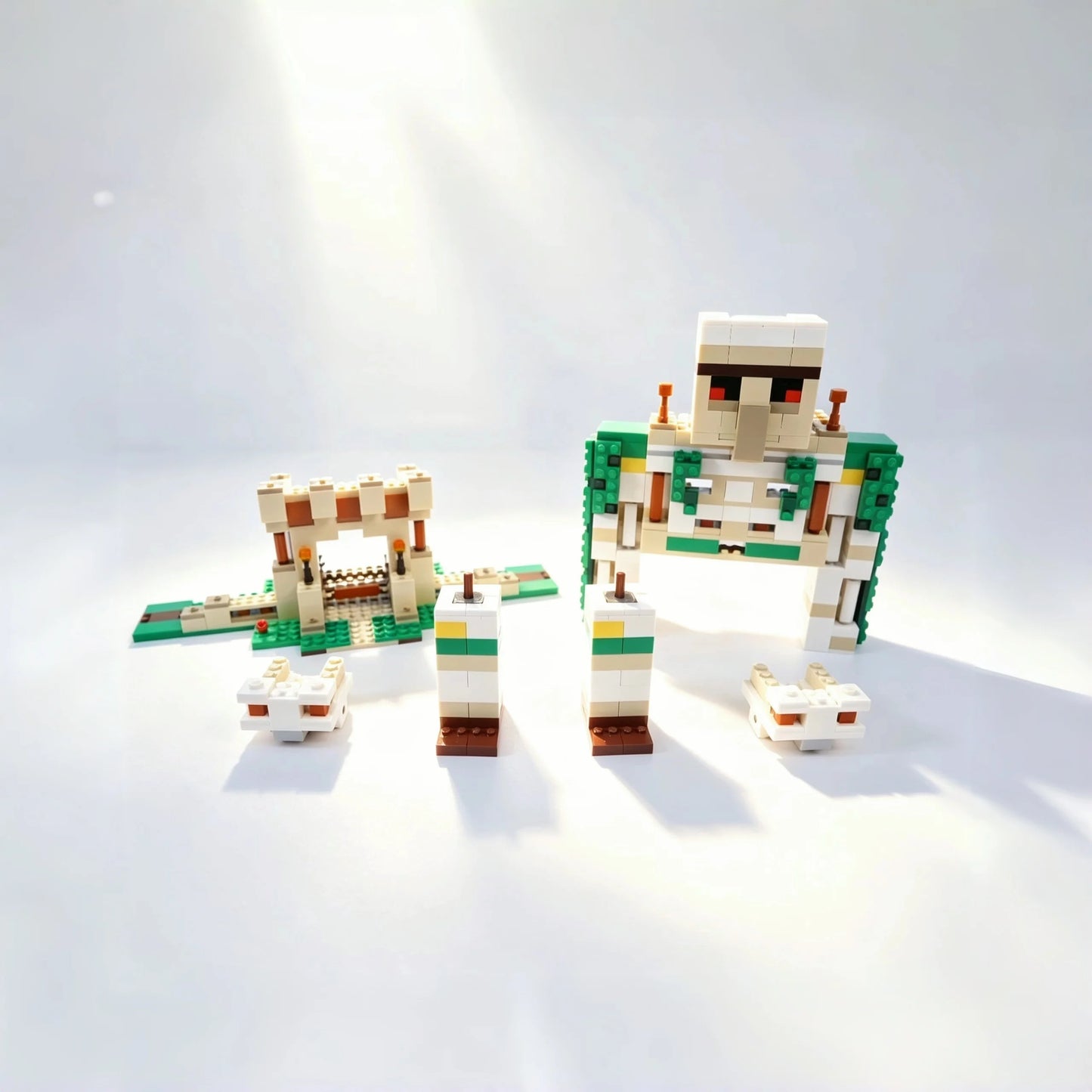 Building Blocks Series 21250, Iron Golem Building Fortress DIY Model, Educational Series, Castle Puzzle, Holiday Gift, Deskto