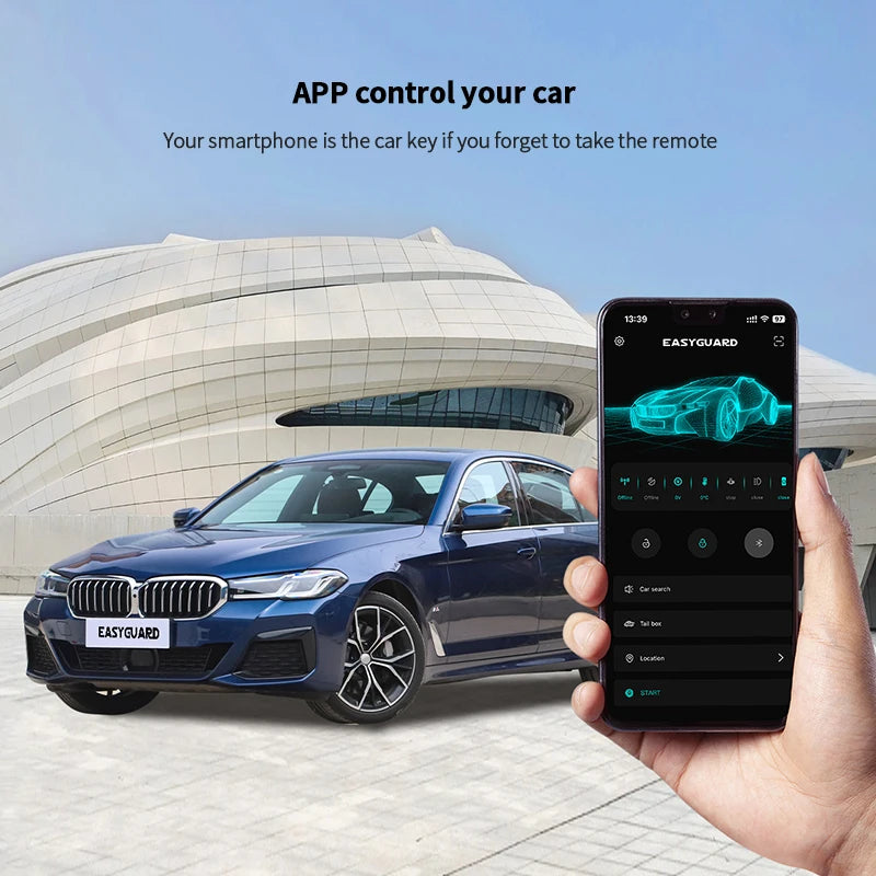 Wireless SMARTPHONE KEY APP CONTROL Module for Keyless Entry & Engine Start – work with EC002/EC211 kit (cannot be used alone)