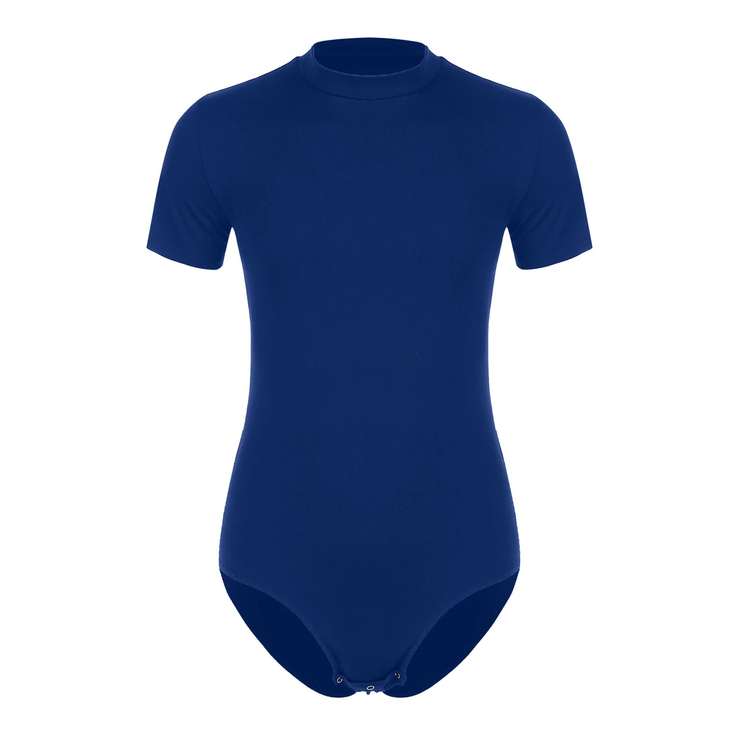 Men Casual Solid Color Skinny Romper Stretchy Undershirt Bodysuit Leotard for Shapewear Athletic Jumpsuit Swimwear Wetsuit