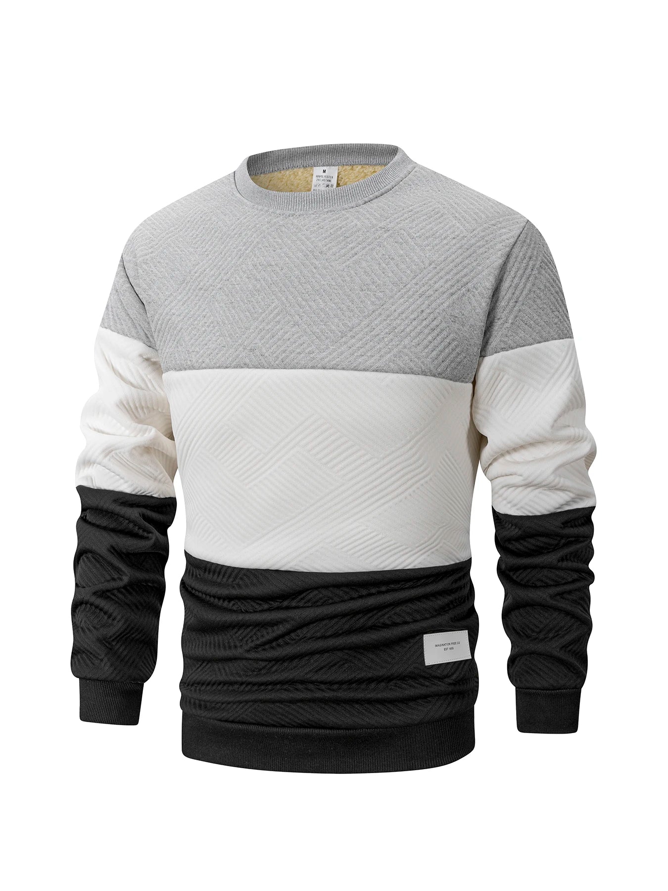 Autumn Winter Men's Crew Neck Pullover Casual Thicker Sweatshirt Long Sleeve Warm Slim Knitted Sweaters Streetwear Men Clothing
