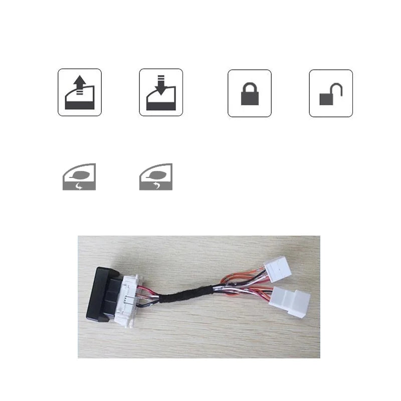 Intelligent window closer for Toyota Sienna folding Auto Window Closer Open rearview mirror automatic lock device OBD Car lock