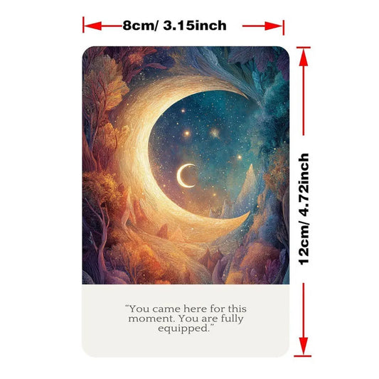 50 Cards Set, 13x9 Cm Size, Cosmic Truths Universe Answer Oracle Cards, Connect with Universal Wisdom Card Game
