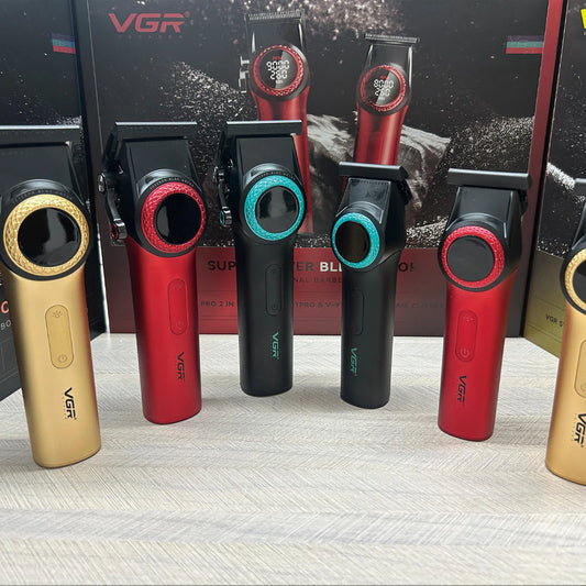 VGR high-end hair cutting set with 12000 RPM power electric shaving machine, professional hair trimmer combination V-001&977