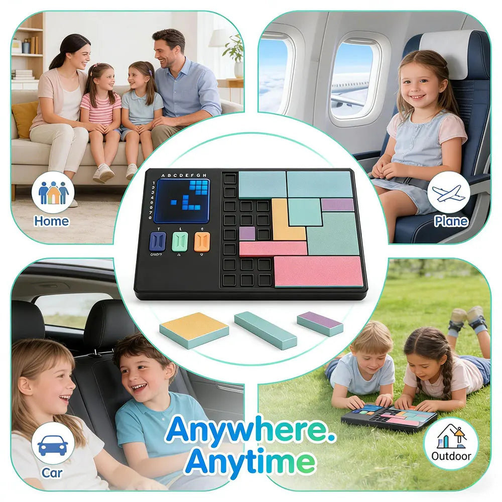 Smart Electronic Logic Puzzle Game 500+ Levels Brain Teaser Board Game STEM Educational Toy Portable Travel Gift for Kids