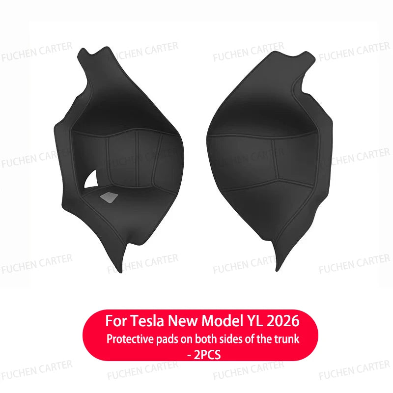 For Tesla NEW ModelYL2026 Leather Front Rear Door Sill Protector Threshold Strip Anti-kick Guard Panel Waterproof Pad Accessorie