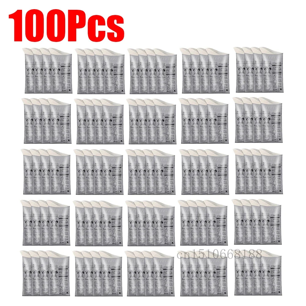 4-100Pc Outdoor Emergency Urine Bags 600ml Disposable Travel Mobile Toilet Portable Urinal Bag for Female Baby Male Vomiting Bag
