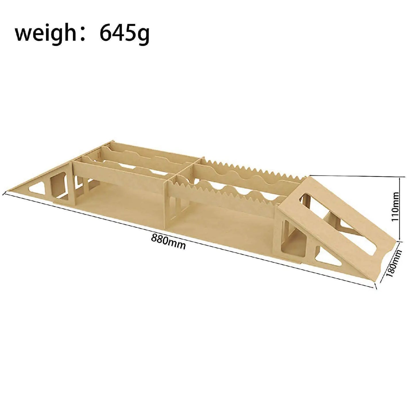 RC remote-controlled vehicle, off-road obstacle, bridge crossing, steep incline, ramp board, 1/18, 1/24, 1/30, SCX24, SCX30.
