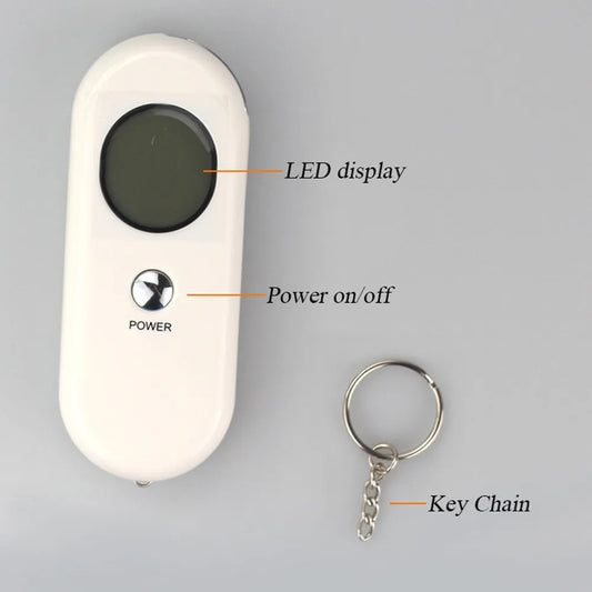 Breathalyser Alcohol Tester Detection Device Keychain Breath Analyzer Detector Test LCD Backlight Kit Motorcycle Car Accessories