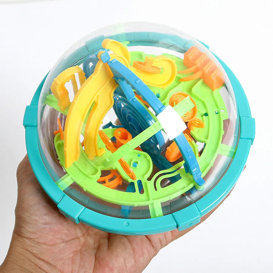 New Magic 3D Space Mission Maze Globe Puzzle Intellect Ball 80-100 Obstacles Educational Interactive Brain Teaser for Children