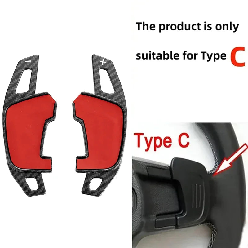 Car Steering Wheel Shift Paddle Shifter For Volkswagen VW GOLF GTI R GTD GTE MK7 7 POLO GTI Scirocco Tiguan Rline PASSAT T-ROC