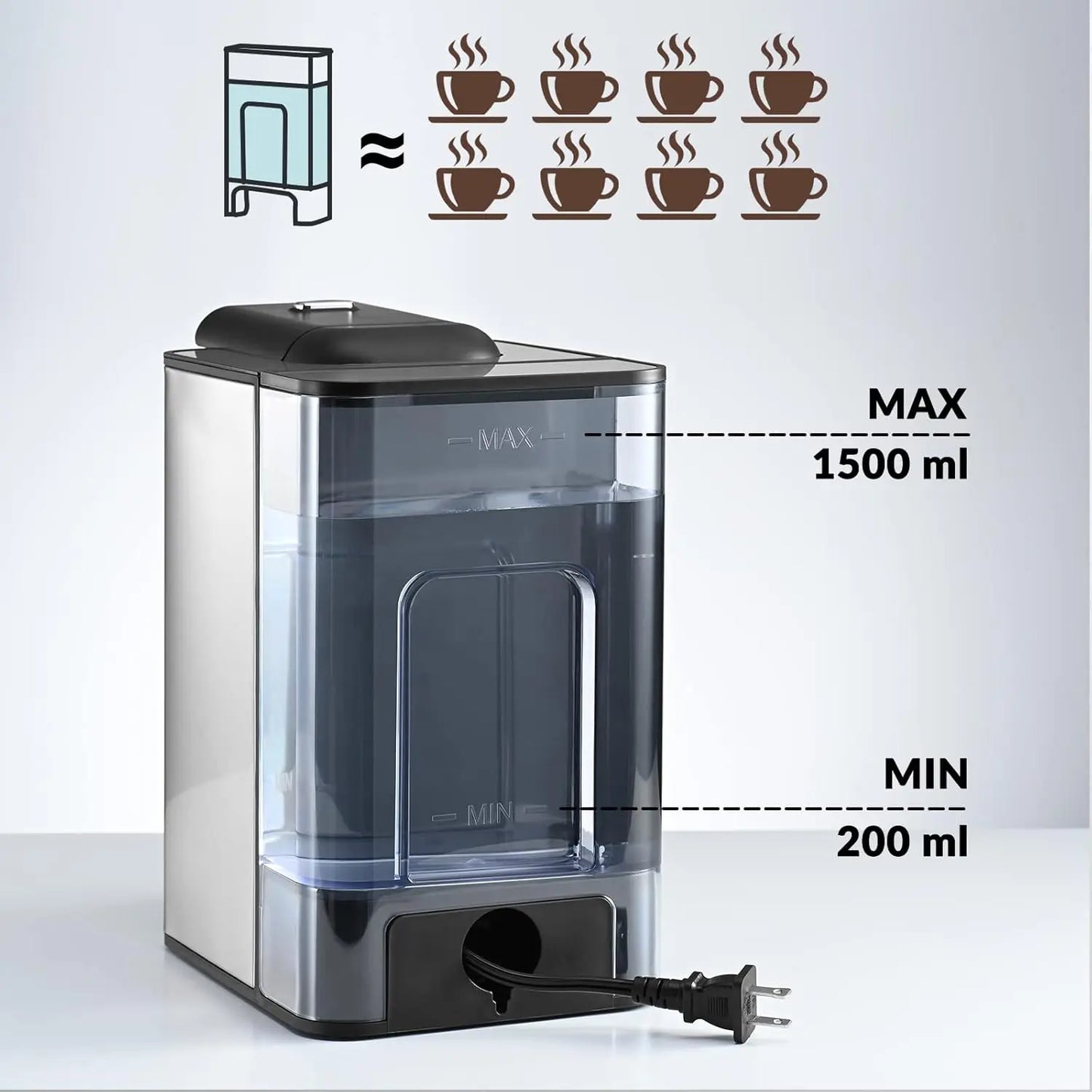 Coffee Maker 3 in 1 Single Serve Coffee Machine, Compatible with K cup Capsules, Instant Coffee Pot, Tea maker, 6,8,10 Oz Cup