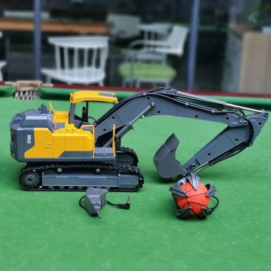 Double E E598 EC160E 1:16 E593 17CH RC Excavator Car Model 3 IN 1 Dual-mode crawler remote control Truck Digger Toys boys