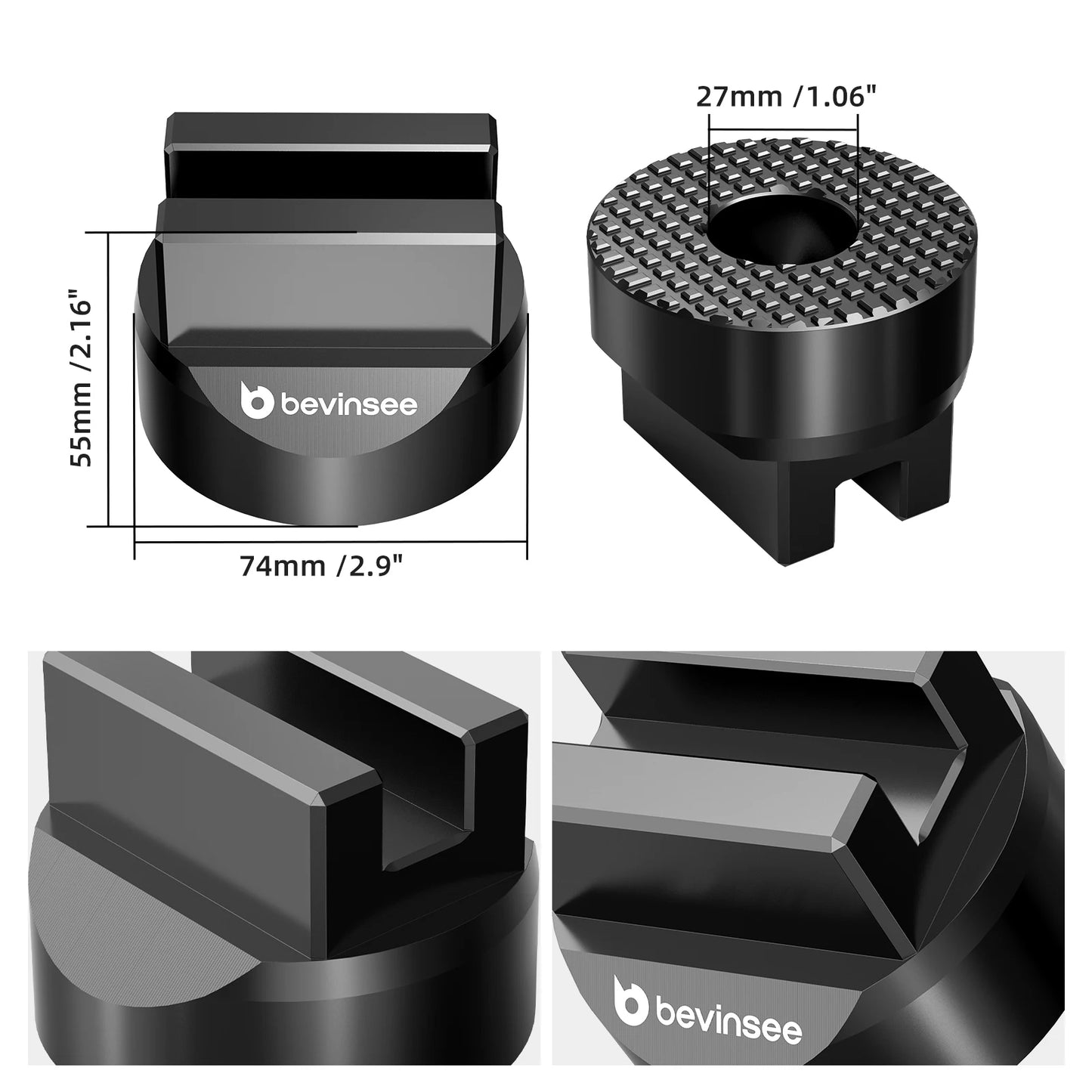 BEVINSEE Jack Pad Adapter for Audi A3 8V for VW for Golf MK7 MK7.5 for Golf 8/8.5 for Golf MK6