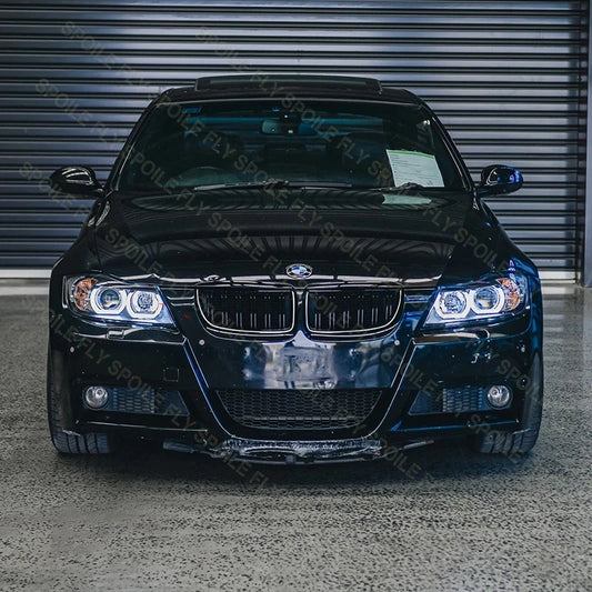 For BMW 3 Series 2005-2008 E90 E91 325I 328I 335I High Quality ABS Car Front LED Racing Grills Body Kit Grille Glossy Black