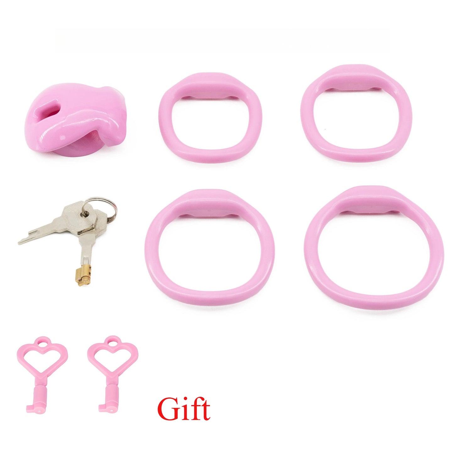 Male Chastity Cage with 4 Size Rings Positive/Negative Chastity Device Sissy Cb Lock Penis Bondage SM Chastity Lock Sex Toys Men