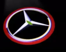 QQ 2pcs Car door welcome light logo Emblem Mercedes Benz AMG A C E GLC GLA GLE GLB Class W177 W205 W212 W213 X253 X156 W166 X247