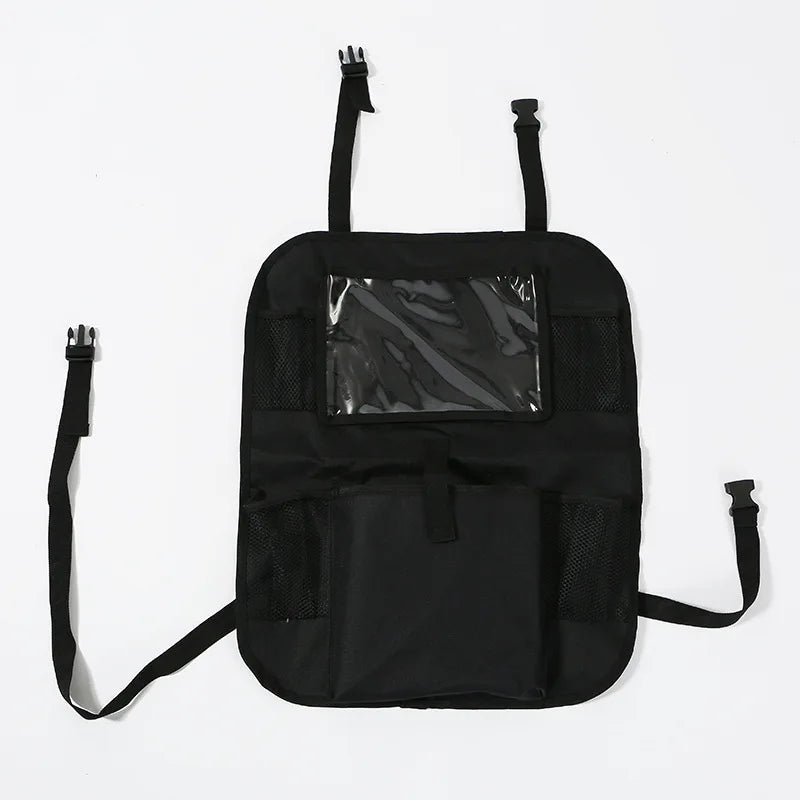 Car Seat Organizer Seat Back Storage Bag Rear Anti-wear Anti-kick Pad For FIAT 500 500C 2012 500X 500L Fiat 695 Car Accessories