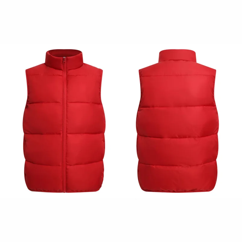 Men Jacket Sleeveless Vests Winter Jackets Man Casual Coats Men's Top Vest Cotton Thicken Waistcoat Unisex Work Group Uniform