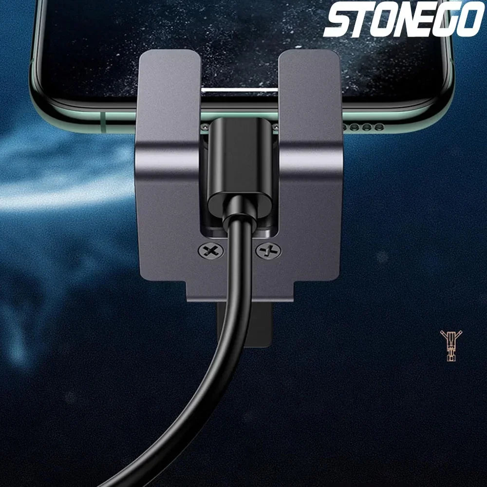 Hands Free Car Mount Phone Holder for Automobile Vehicle Adjustable Universal Car Phone Holder Compatible with Most Smartphones
