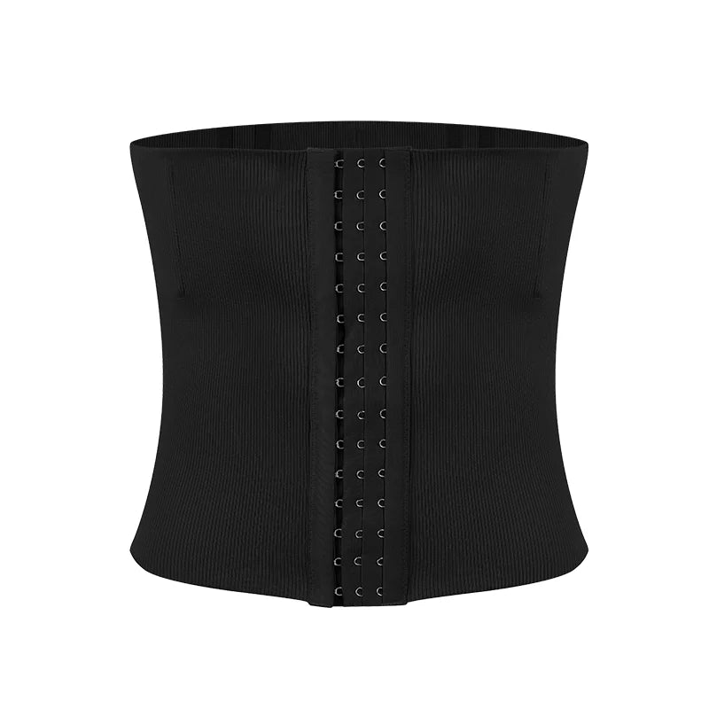 Slimbelle Men Shapewear Ribbed Belt Tummy Control Band Slimming Comprssion Fajas High Stretch Body Shaper Back Support Corset