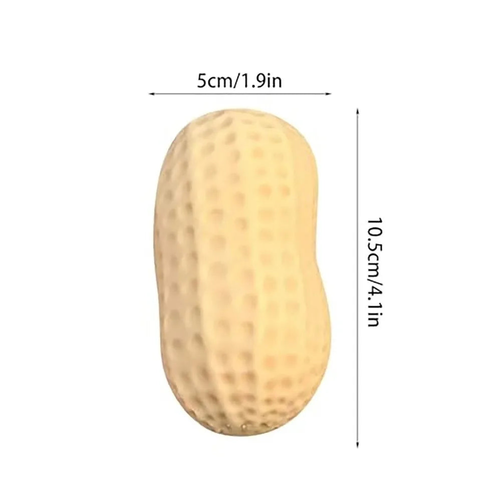 Simulated Peanut Squeeze Fidget Toy Soft Stress Relief Toy Sensory Anti-Stress Toy for Kids Adults Party Gift