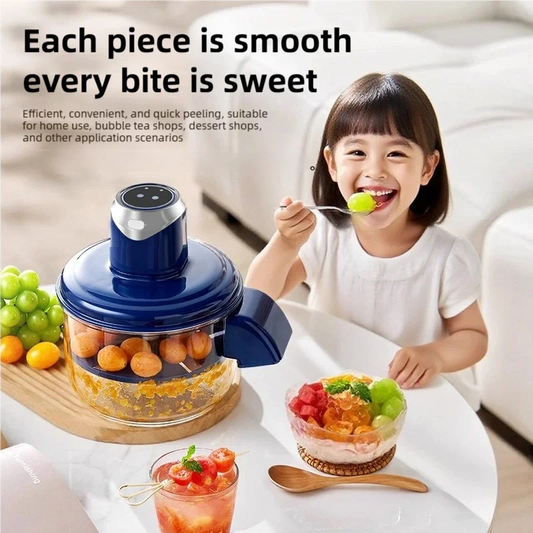 TINSOL Fully automatic grape peeler, household electric fruit peeler fruit and vegetable peeling machine fruit processing tool
