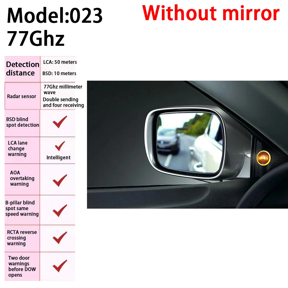 ZJCGO Car BSD Radar Warning System Blind Spot Detection Safety Driving Alert for Volvo XC60 2018 2019 2020 2021 2022 2023 2024
