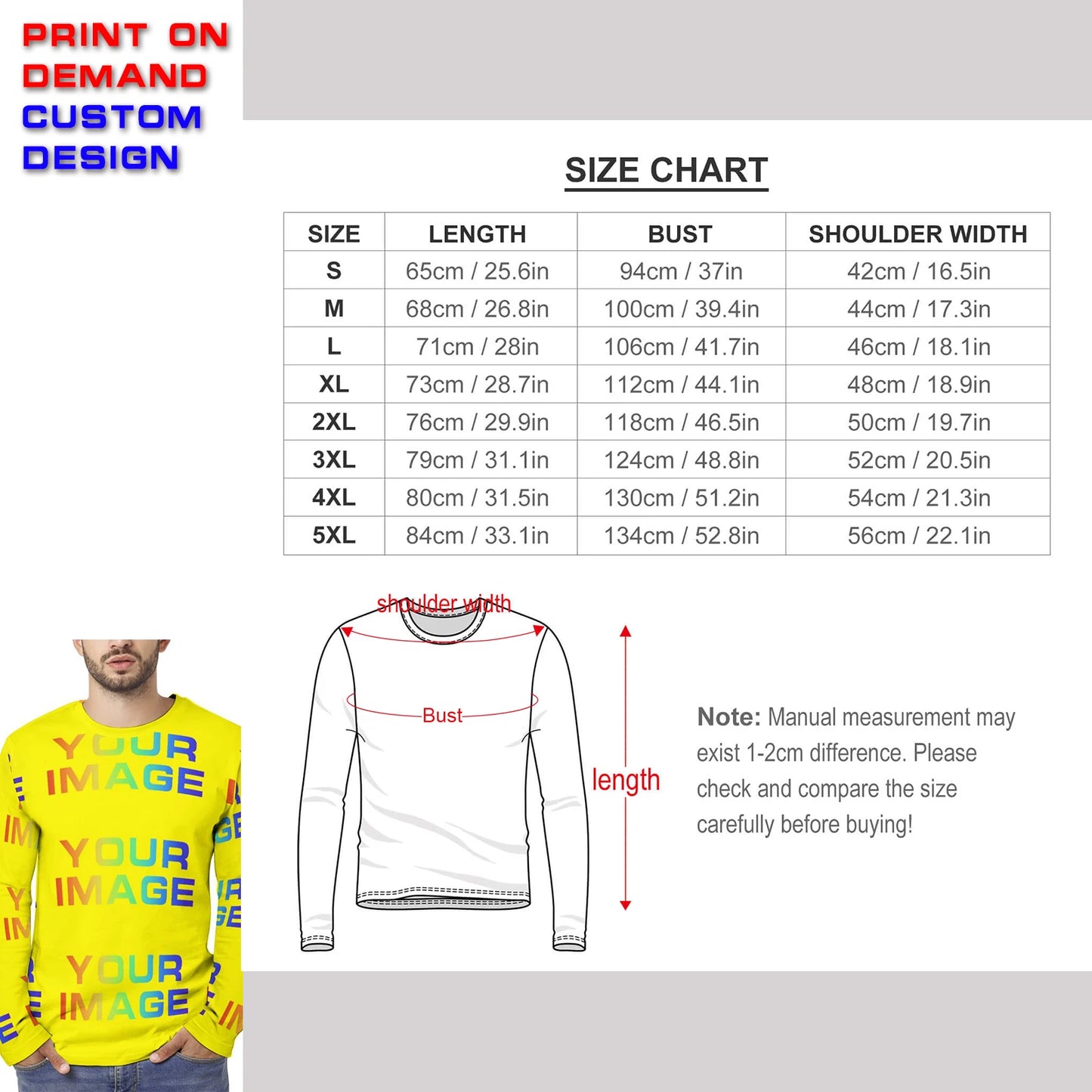 Print On Demand Customized Public Custom Images Picture Man Dress Shirt Party Uniforms Matching Clothes DIY Dropshipping
