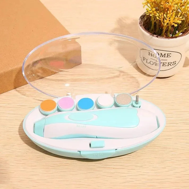 Multifunctional Electric Baby Cutter Trimmer Manicure Tool Set Baby CareNail Trimmer Baby Nail File Clippers Toes Fingernail