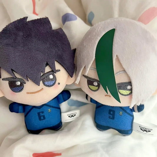 New Anime Blue Lock Vol.7 Hiori You Isagi Yoichi Cosplay Plush Doll Fluffy Maumet Pendant Puppet Keychain Keyring Charm Gifts