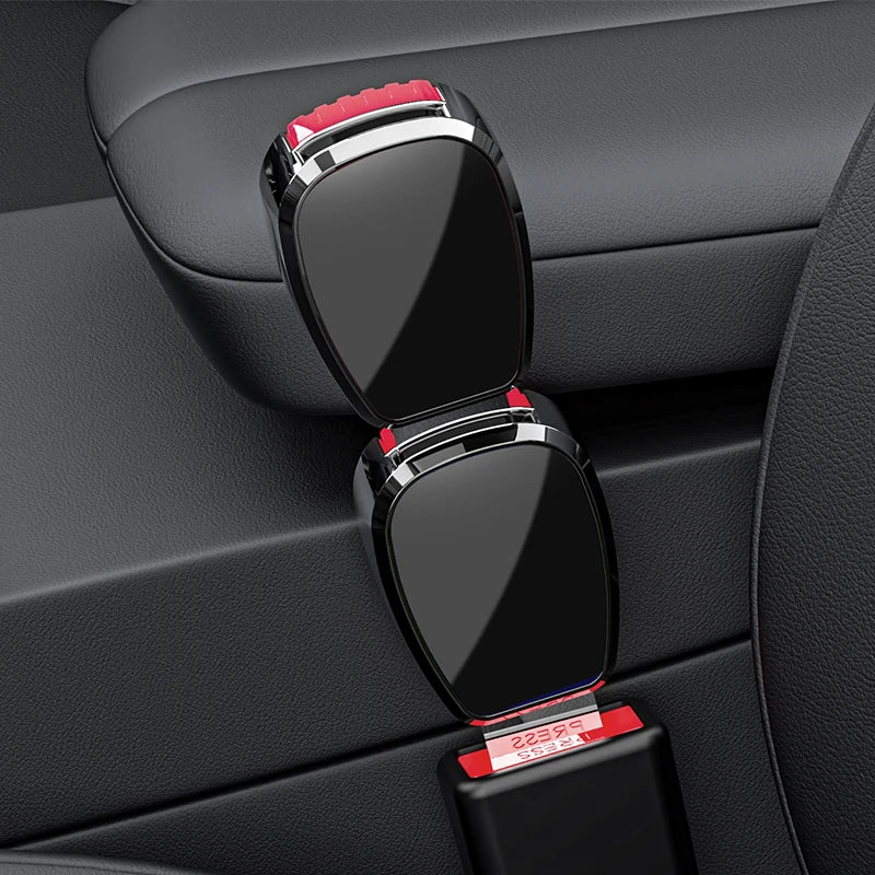 Car seat belt alloy safety belt extension connector car rear safety buckle holder plug-in belt clip
