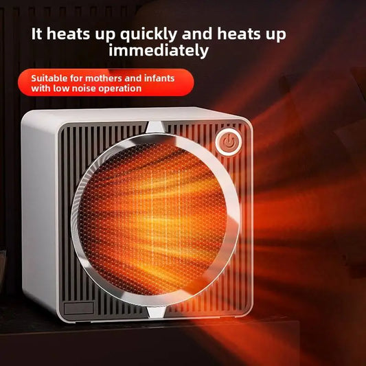 500W Compact Energy Saving Low Power Ceramic PTC Electric Heater Smart Fan Heater with Overheat Protection Fast Heating