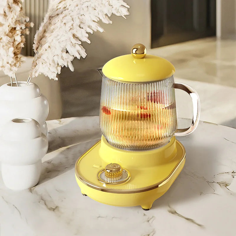 600ml Multifunctional Mini Health Pot Electric Stew Cup Tea Maker Heating Cup Fully Bird Nest Stew Cup Home Office Gift