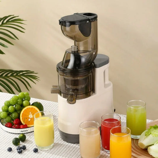 220V Automatic Juice Extractor Home Slag Separation Ginger Fruit Vegetable Juice Extractor Multifunctional Fruit Slow Juicer