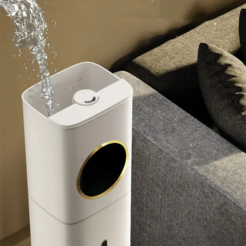 Floor Standing Humidifier Large Capacity Ultra Quiet Sterilization Purification for Nursery Bedroom Air Conditioned Room