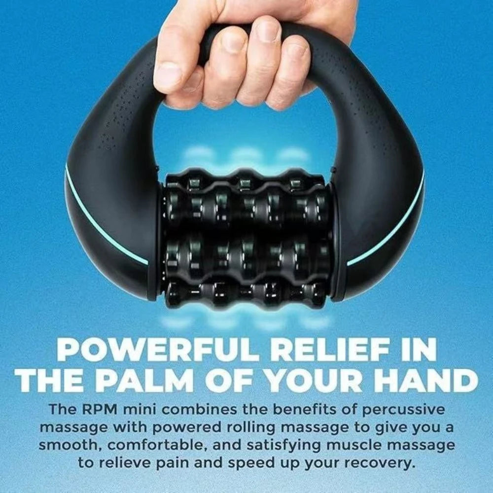 Rolling Tapping Massager for Full Body Relief, Deep Tissue and Muscle Recovery Massage, With Powerful 3-Speed Rotation Function