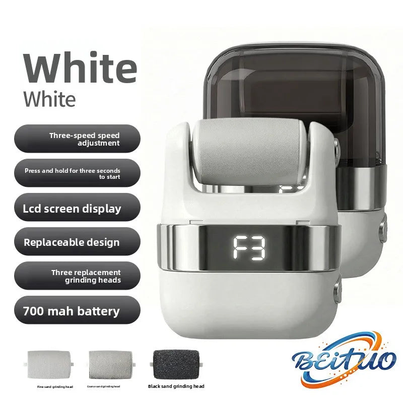 New Electric Foot Scrubber with Charging, Dead Skin Remover, Callus Exfoliator, Automatic Foot Massager, and Foot Care Machine