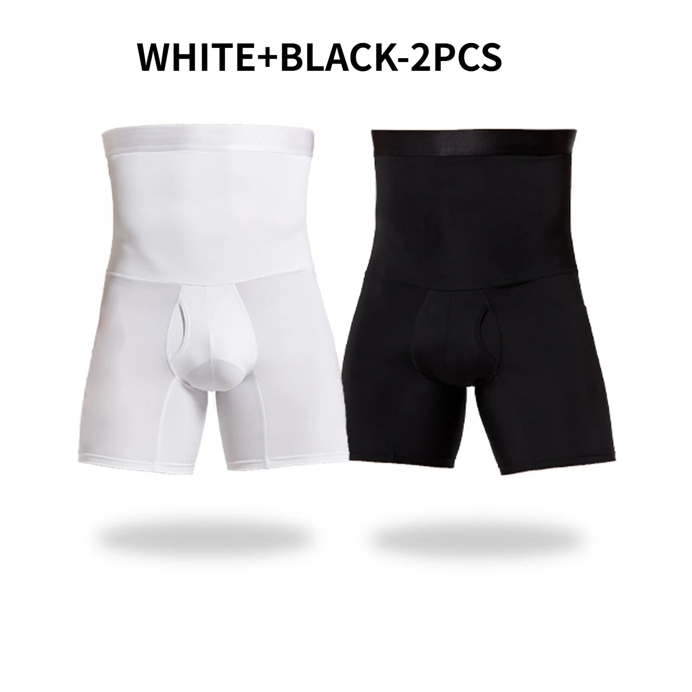 Men's Breathable Double Layer Waist Lifting Hip Shaping Leg Shaping Waist Shapewear Shorts Abdomen Control Waist Shaping Pants